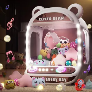 Skirfy Claw Machines for Kids,Unicorns Toys for Girls Age 6 ,Arcade Games Mini Vending Machine with Squishy Fidget Toys,Candy Dispenser Machine,Claw Game,Birthday Gifts