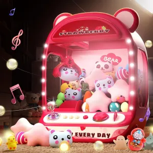 Skirfy Claw Machines for Kids,Unicorns Toys for Girls Age 6 ,Arcade Games Mini Vending Machine with Squishy Fidget Toys,Candy Dispenser,Claw Game,Birthday Gifts for Kids Age 6 