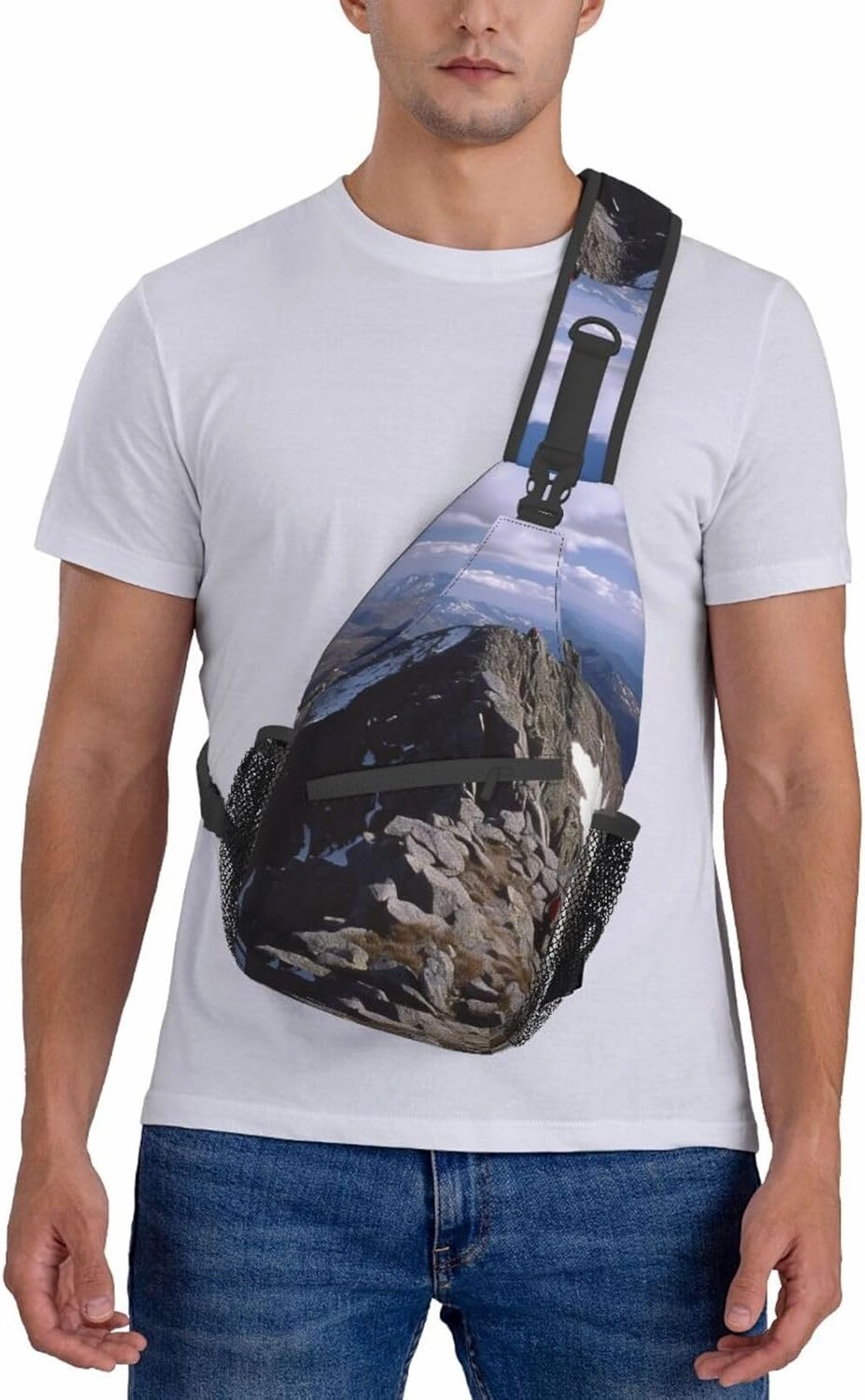 Sling Bag for Women Men Summit ridge Cross Chest Bag Diagonally Casual Fashion Travel Hiking Daypack
