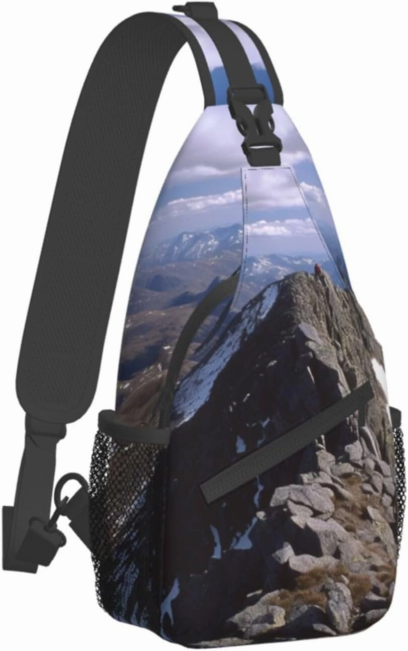 Sling Bag for Women Men Summit ridge Cross Chest Bag Diagonally Casual Fashion Travel Hiking Daypack