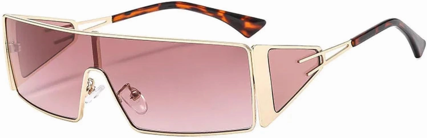 Small Rectangle Punk Sunglasses Women Luxury Metal Frame Windproof Sunglasses for Ladies Outdoor Eyewear Uv400