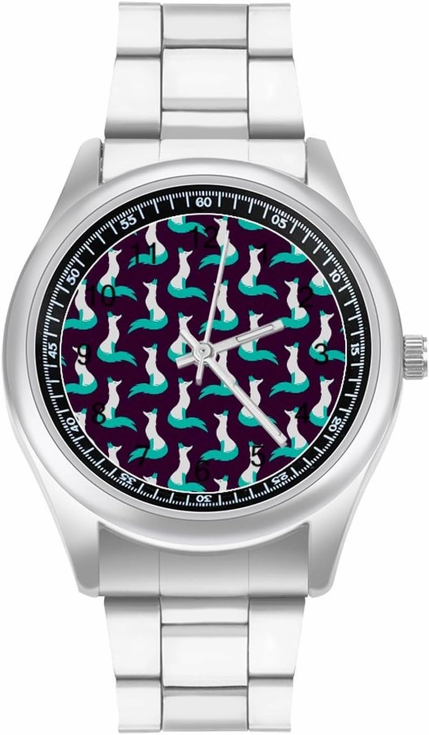 Snow Fox Casual Wrist Watches for Men Classic Business Dress Watch Big Face for Work Gym