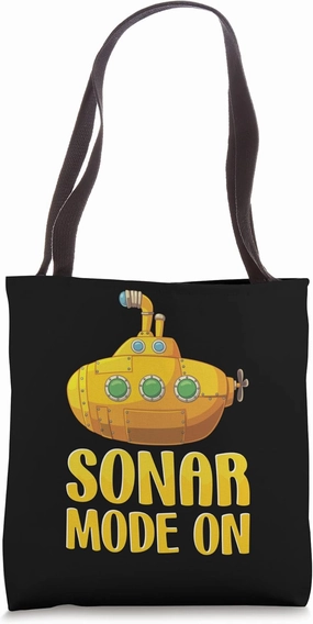 Sonar Mode On Marine Biology Ocean Science Scuba Diver Tote Bag