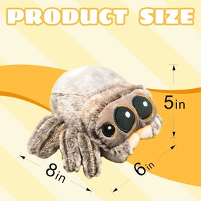 Spider Plush Toy,Cute Spider Plush Toy,Soft Jumping Spider Plush Toy,Kids Room Decoration(1PCS)