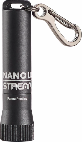 Streamlight 73020 Nano Light II 20-Lumens Miniature Keychain LED Flashlight with AAAA Alkaline Battery, Black