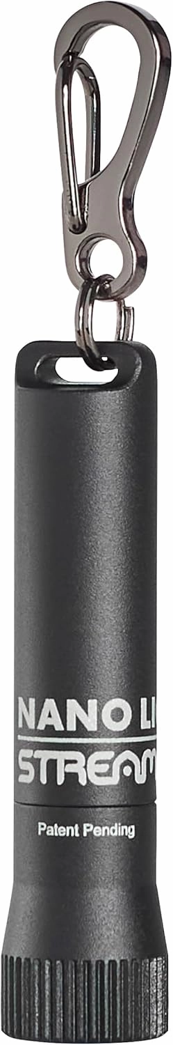 Streamlight 73020 Nano Light II 20-Lumens Miniature Keychain LED Flashlight with AAAA Alkaline Battery, Black