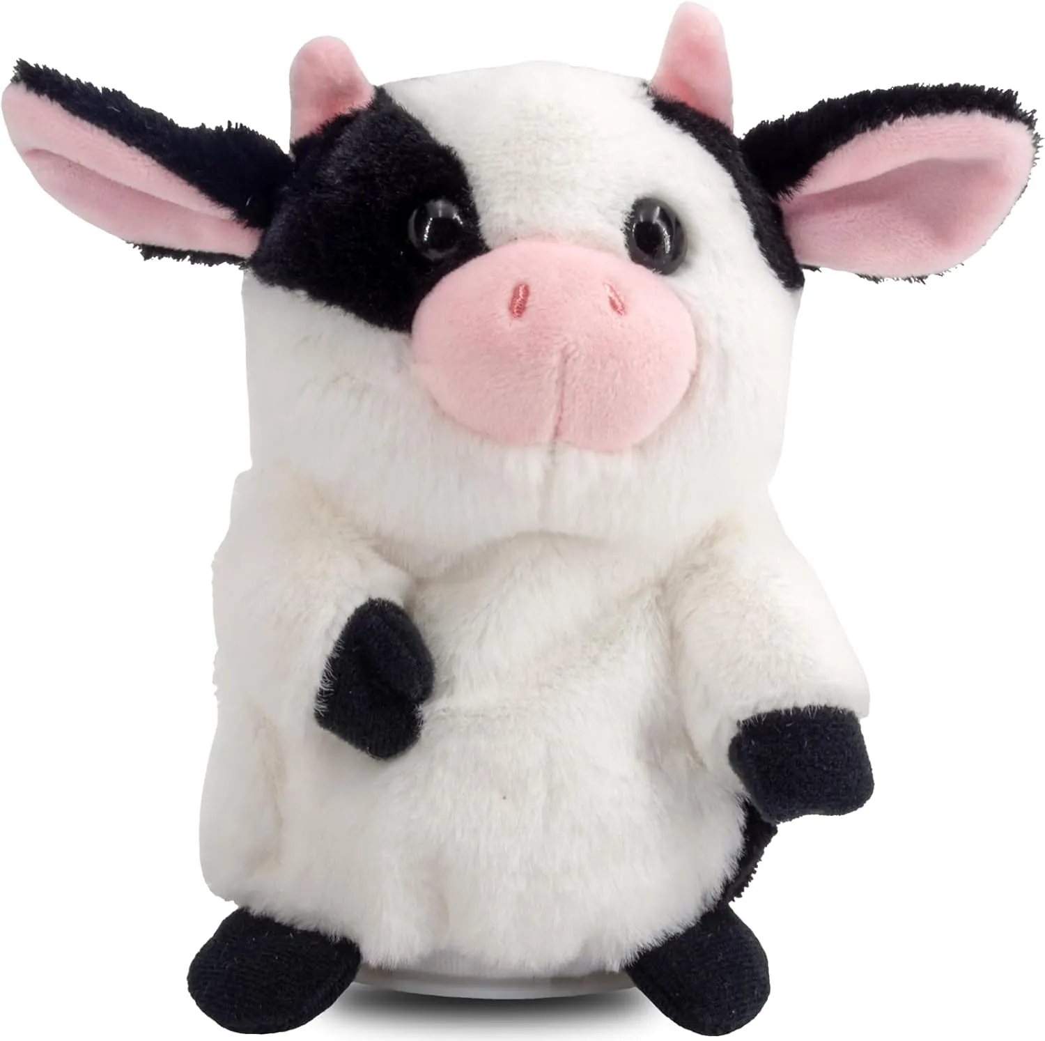 Stuffed Animal Repeats What You Say, Talking Milk Cow Plush Toy, Girl Toys, Birthday Christmas Valentine Gift for Girls, Boys Ages 3 5 7 8 10 12