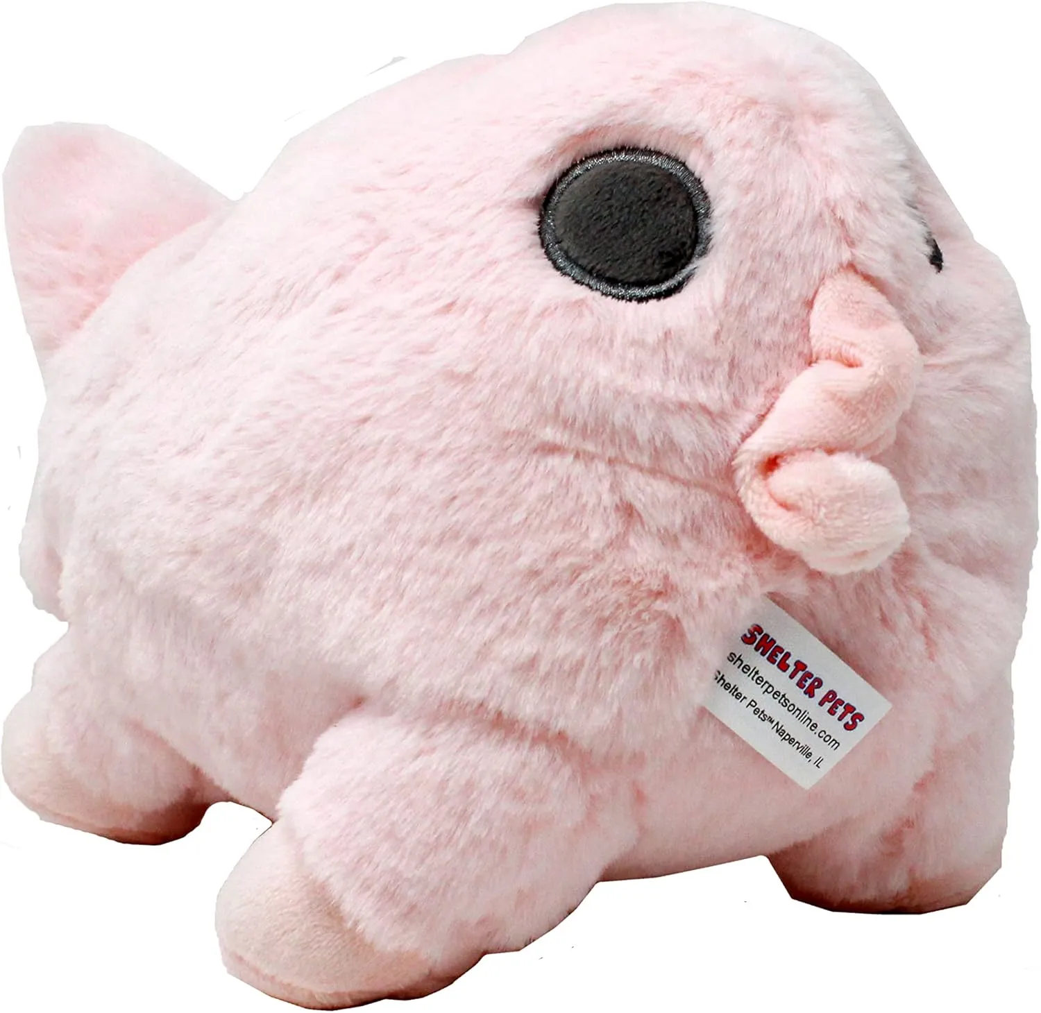 Stuffed Animals: Miss Pearl - 10" Pink Pig Plush Toy - Based on Real-Life Adopted Pets - American Staffordshire Terrier - Benefiting The Animal Shelters They were Adopted from