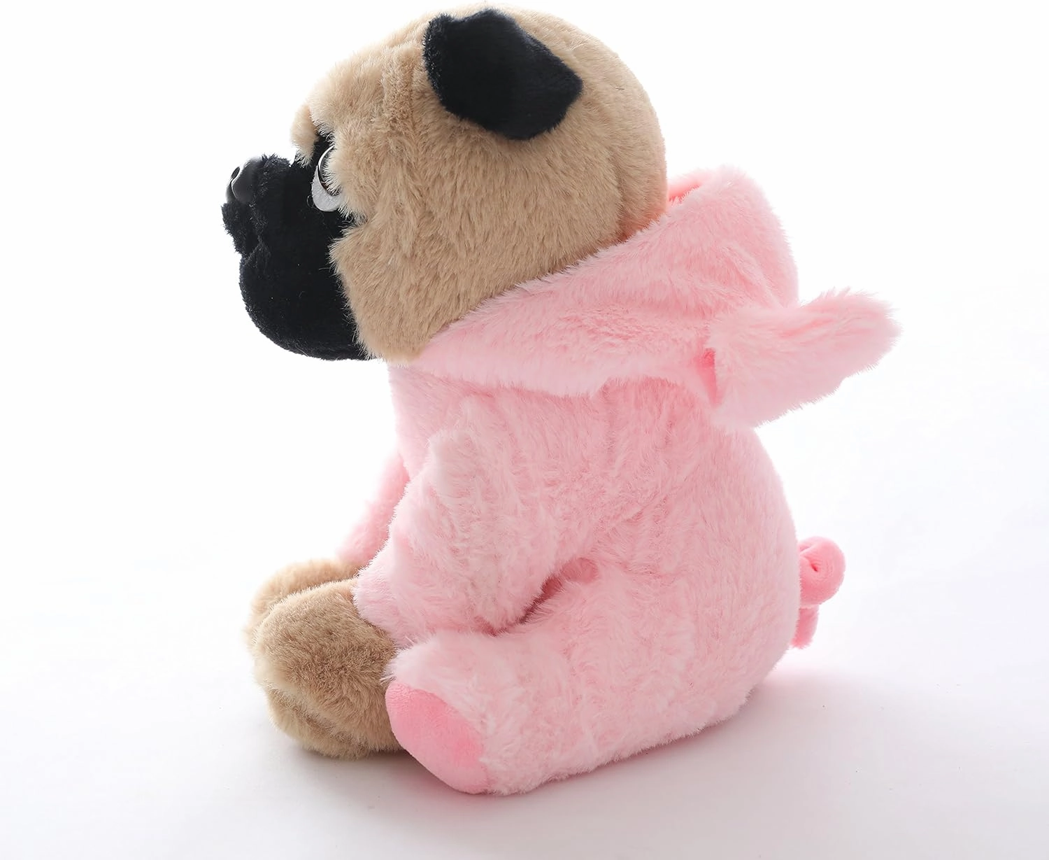 Stuffed Pug Plush Dog Puppy Soft Cuddly Animal Toy in Pig Costumes - Super Cute Quality Teddy Peggy The Pug Easter Basket Stuffers, Nursery Decor