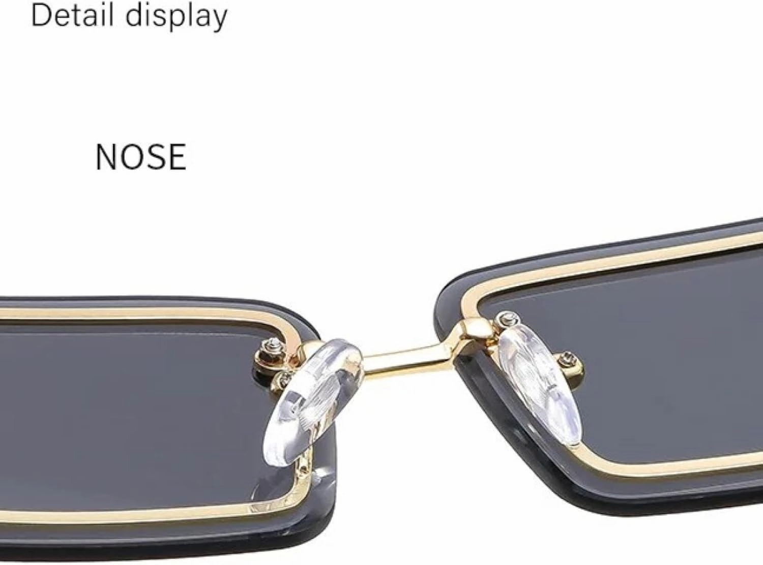 Stylish Small Metallic Gradient Color Classic Sunglasses for Men and Women Uv400