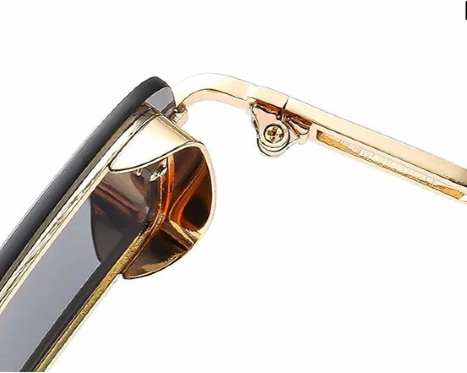 Stylish Small Metallic Gradient Color Classic Sunglasses for Men and Women Uv400