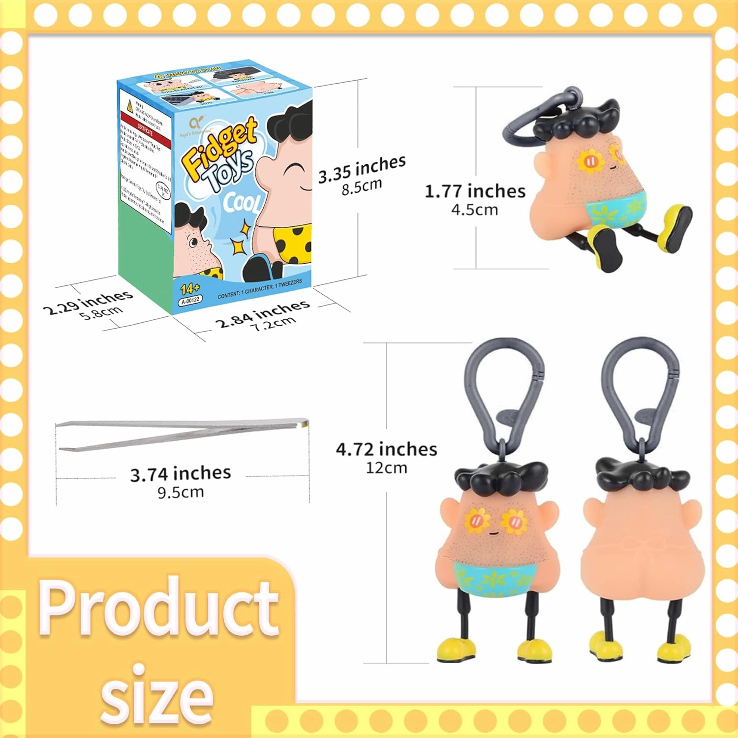 Sunshine Fun Hair Pulling Fidget Toys, Anti Worry and Venting Novelty Toys, Hair Pulling Stress Relief Toys Fidget Toys,Great Redirect Activity for Pickers, for Christmas Party Birthday Gifts