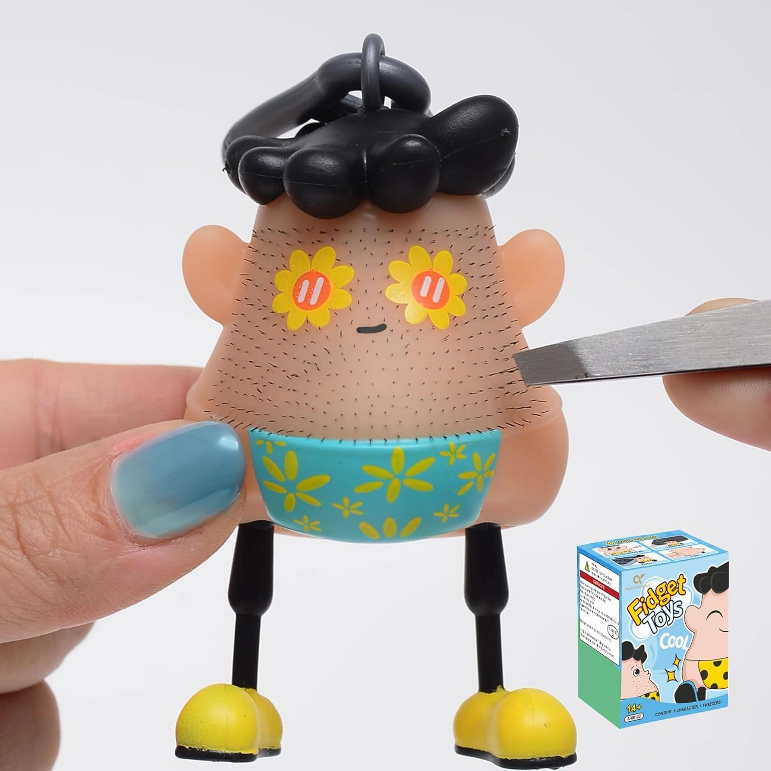 Sunshine Fun Hair Pulling Fidget Toys, Anti Worry and Venting Novelty Toys, Hair Pulling Stress Relief Toys Fidget Toys,Great Redirect Activity for Pickers, for Christmas Party Birthday Gifts