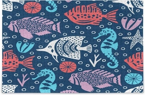 susiyo 1000 Piece Jigsaw Puzzle for Adults Kids, Marine Life Fish Puzzle Wooden Jigsaw Puzzle Family Game Intellective Toys Wall Art Work for Educational Gift Home Decor
