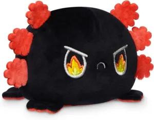TeeTurtle - The Original Reversible Axolotl Plushie - Fire Eyes - Cute Sensory Fidget Stuffed Animals That Show Your Mood