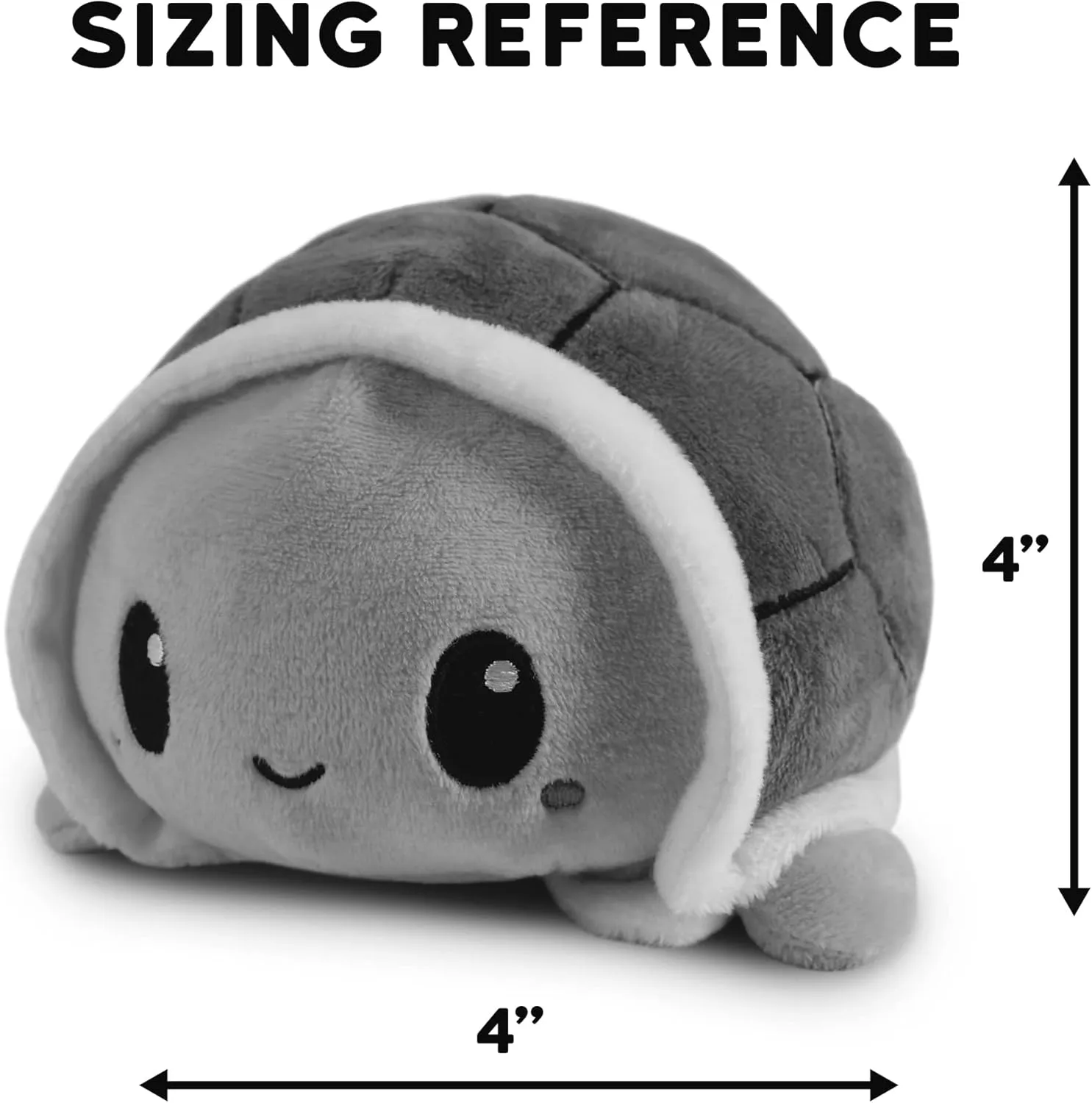 TeeTurtle - The Original Reversible Turtle Plushie - Kawaii   Worried Green - Cute Sensory Fidget Stuffed Animals That Show Your Mood