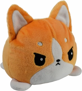 TeeTurtle - The Original Reversible Dog Plushie - Corgi - Cute Sensory Fidget Stuffed Animals That Show Your Mood