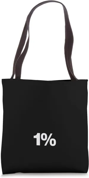 The number 1% | A simple design that says 1% Tote Bag