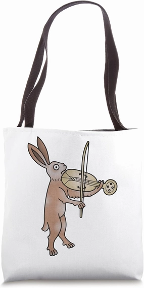 The Fiddler Rabbit - Medieval Marginalia - MargiKnights Tote Bag
