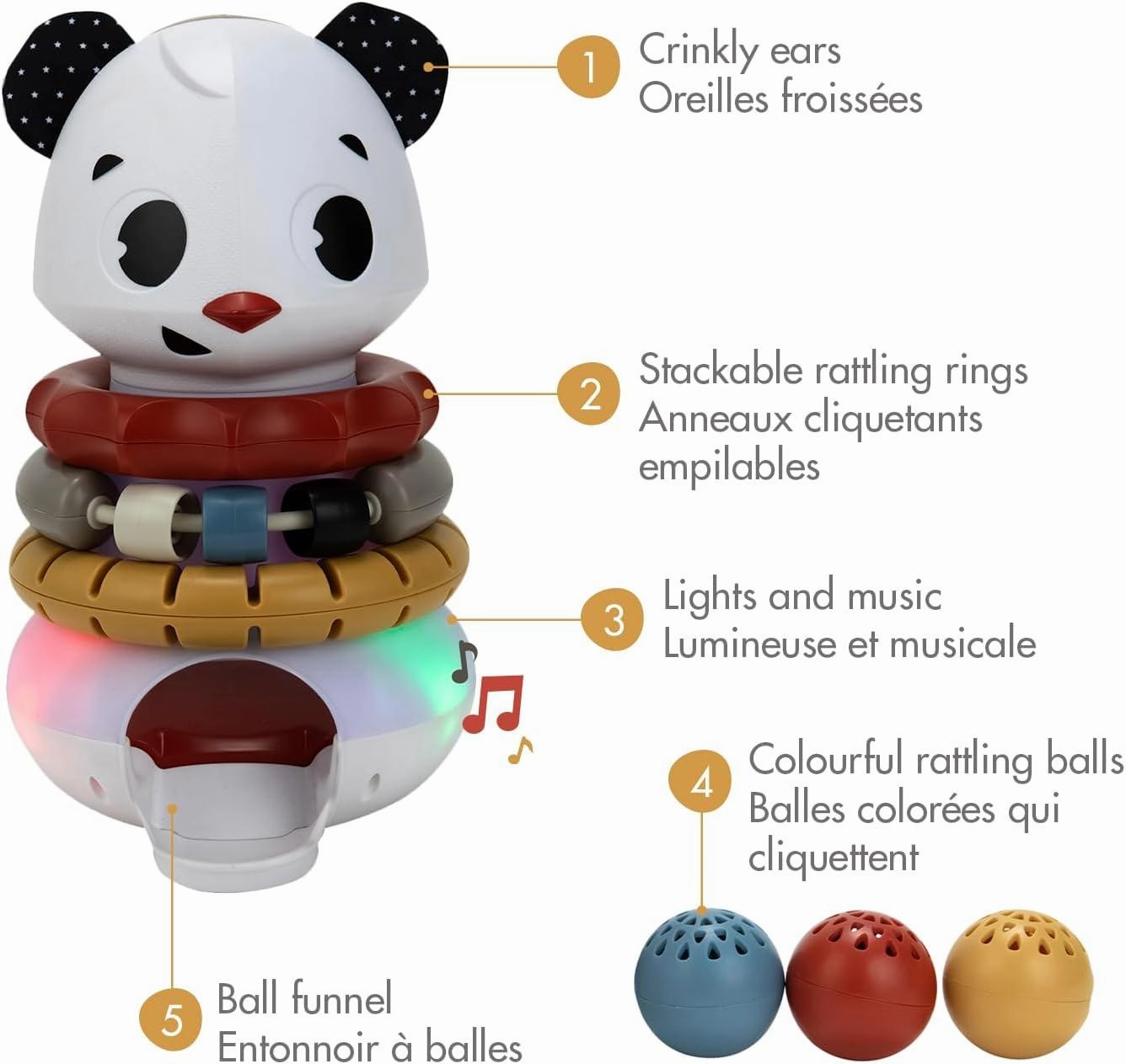 Tiny Love Tiny Rocker Stacking Panda Toy