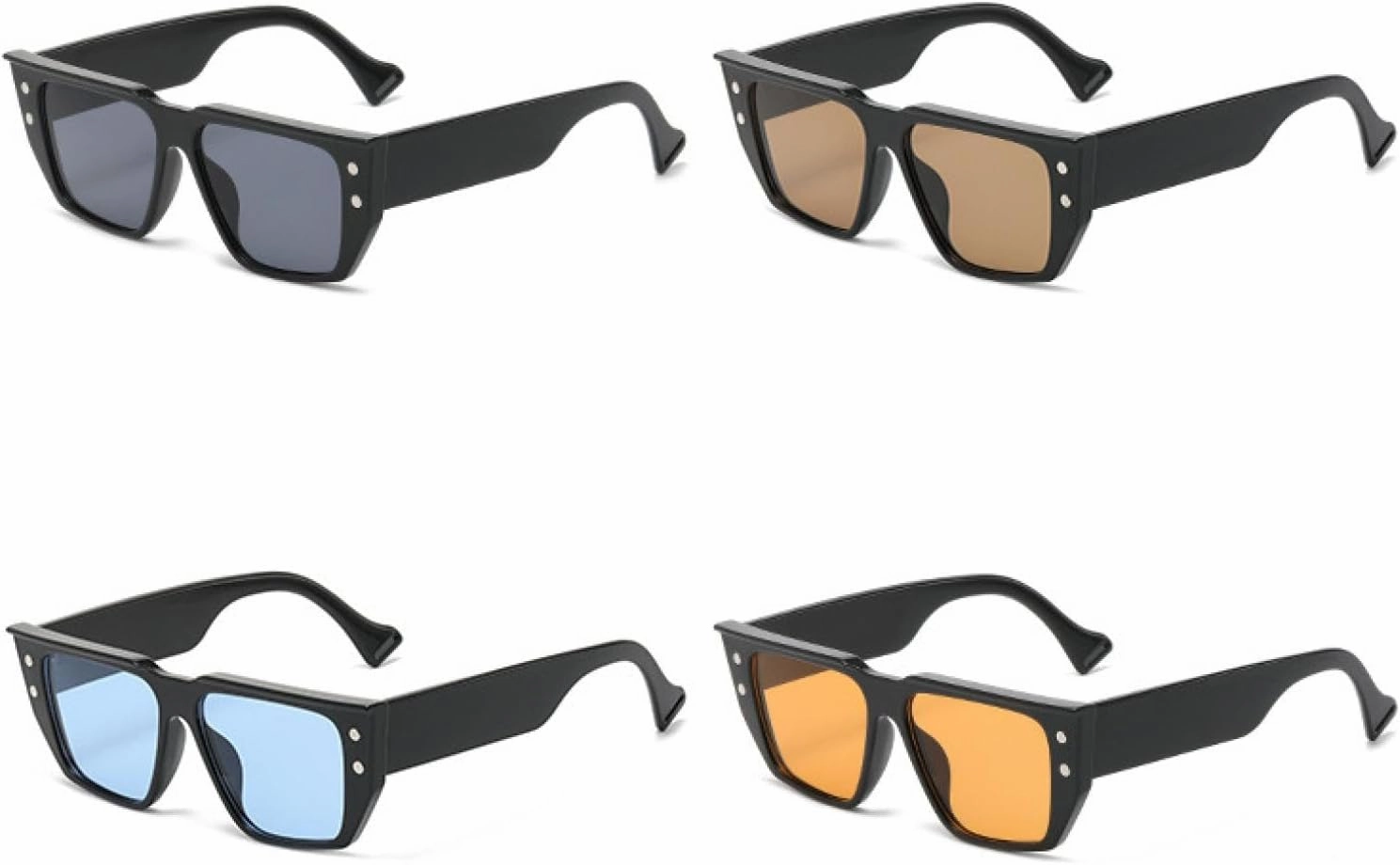 Trending Rivet Sunglasses Popular Vintage Casual Suneyeglass Outdoors Uv Protection Sunscreen Travel Vacation