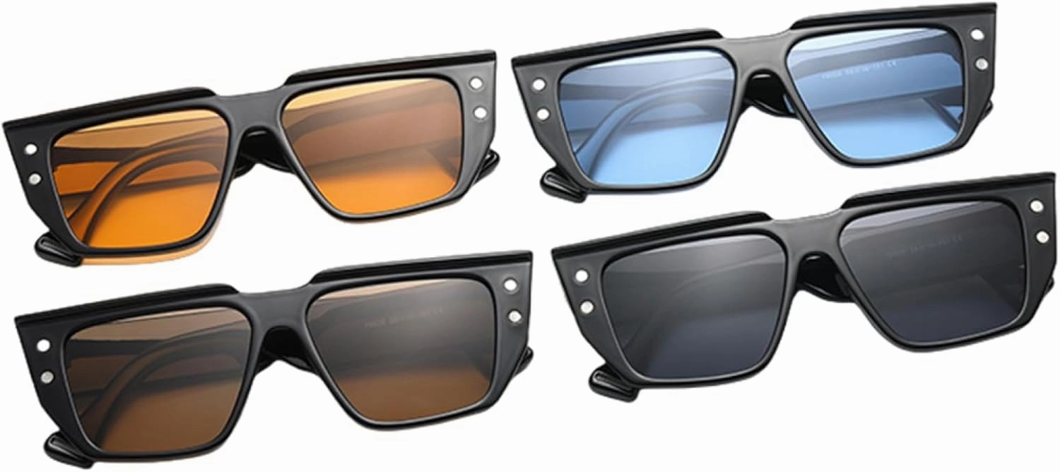 Trending Rivet Sunglasses Popular Vintage Casual Suneyeglass Outdoors Uv Protection Sunscreen Travel Vacation