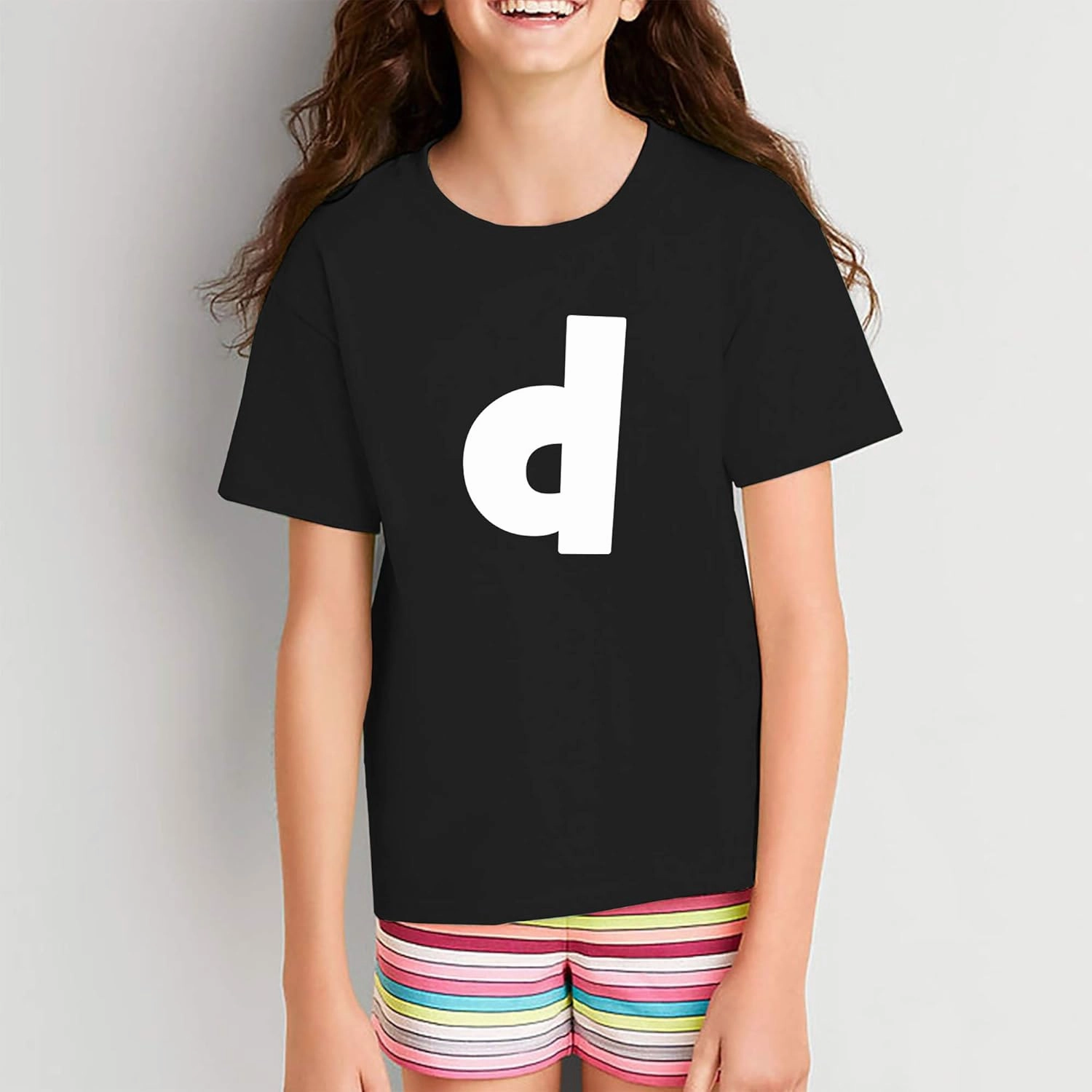 UGP Campus Apparel Lowercase Kids Alphabet Letter Initials Youth T Shirt
