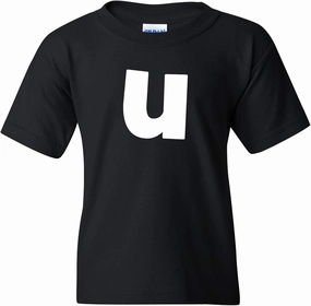 UGP Campus Apparel Lowercase Kids Alphabet Letter Initials Youth T Shirt