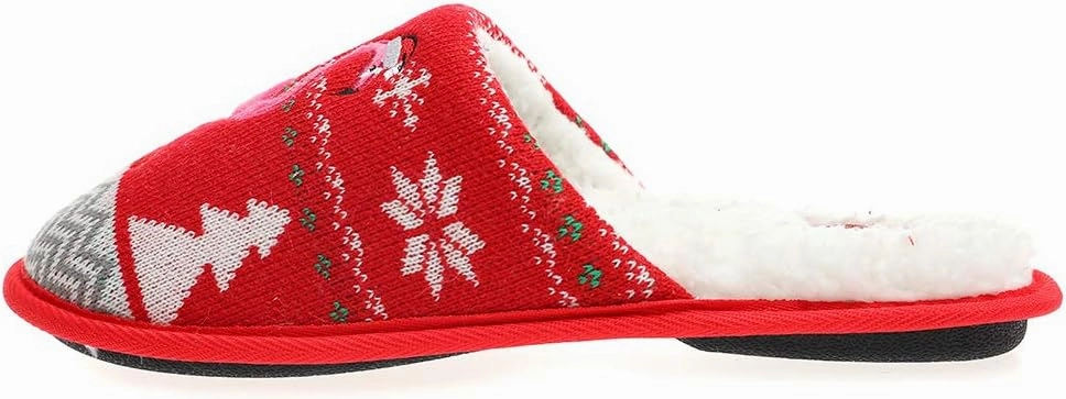 Unisex Flamingo Slippers Women's Fuzzy Plush Cozy Christmas House Shoes for Indoor Outdoor Man's Knitted Slippers