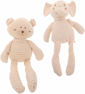Vaguelly Soft Cotton Doll Animal Toys Stuffed Animal Plush Baby Toys Elephant Bear Set