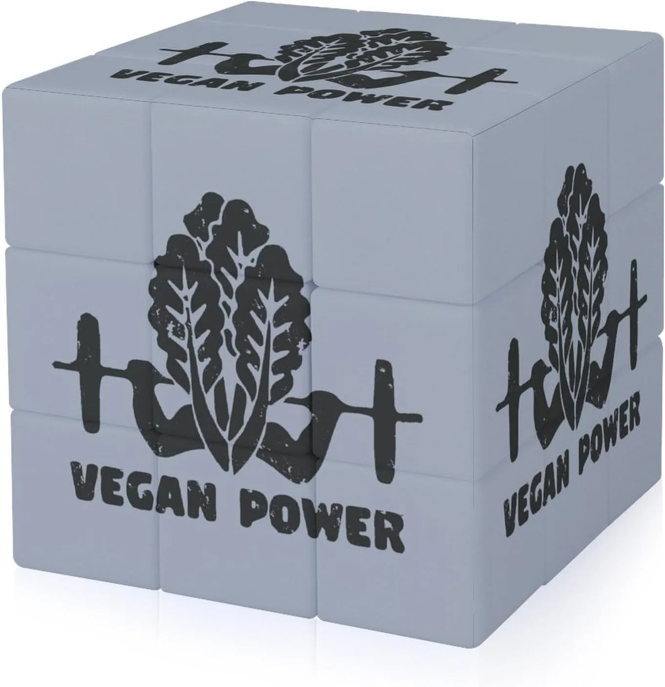 Vegetable Veggie Vegan Power Adults 3x3x3 Color-Matching Smooth Fully Printed Cube Gift