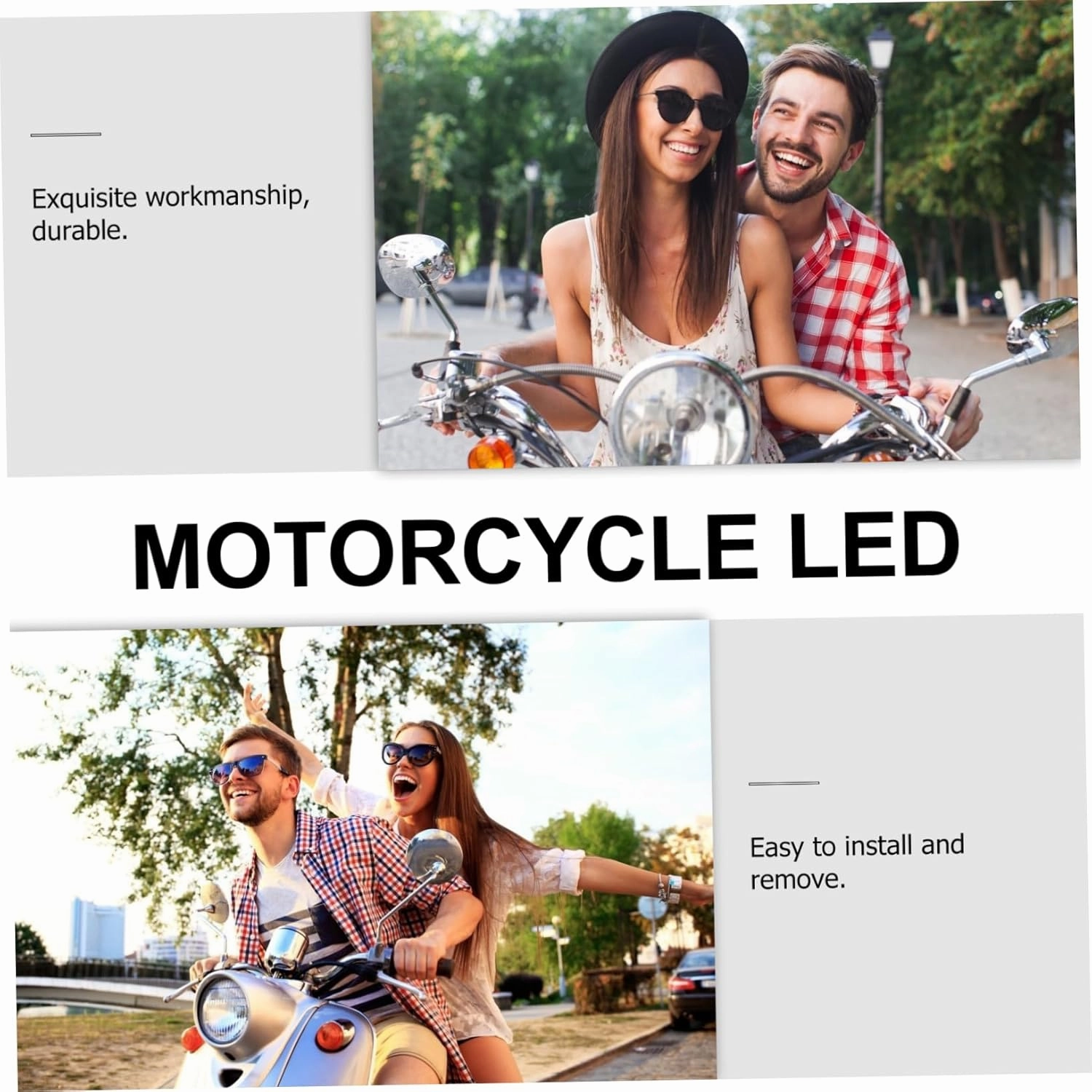 VICASKY 6pcs Round Led Tail Light Reflectors for Motorcycles High-brightness Brake Lamp Compatible Motorbike Atv Safety Lighting