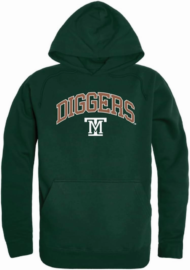 W Republic Montana Technological University Orediggers Campus Hoodie Sweatshirts - Forest Green, Small
