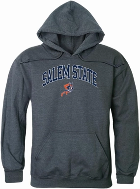 W Republic Salem State University Vikings Campus Hoodie Sweatshirts - Heather Charcoal, X-Large
