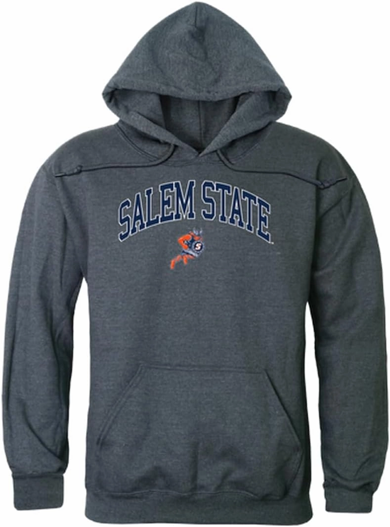 W Republic Salem State University Vikings Campus Hoodie Sweatshirts - Heather Charcoal, X-Large