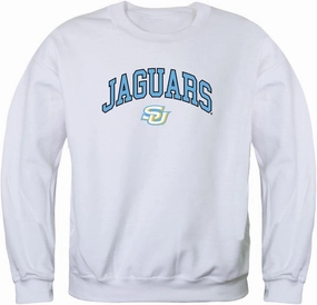 W Republic Southern University Jaguars Campus Crewneck Sweatshirt White Large