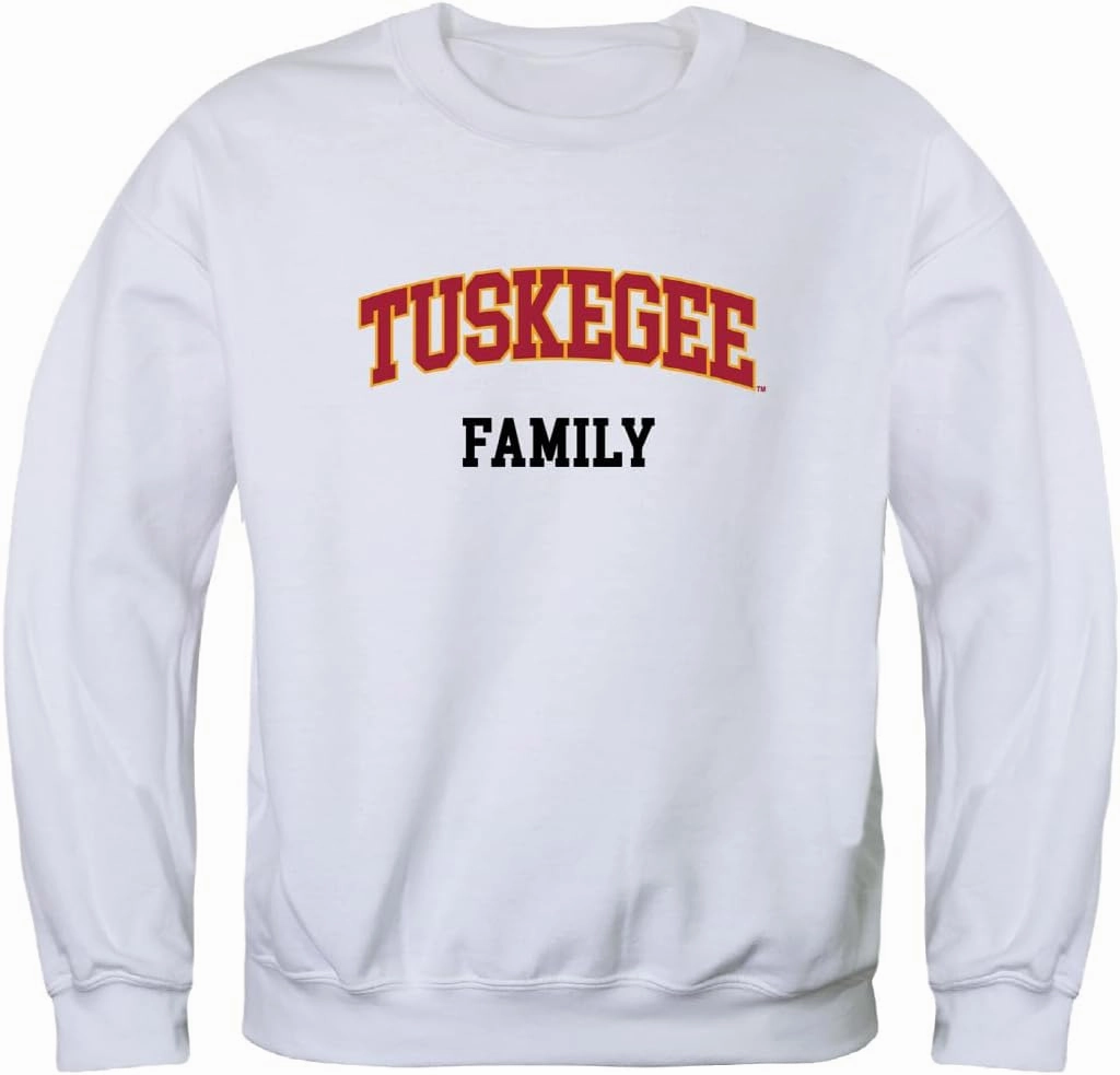W Republic Tuskegee University Tigers Campus Crewneck Sweatshirt White Medium