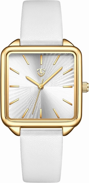 Watches for Women, Square Women's Leather Watch with Elegant Stylish Dial Design, Daily Waterproof Watch, Analog Quartz Dress Watch - Unique Gifts for Her