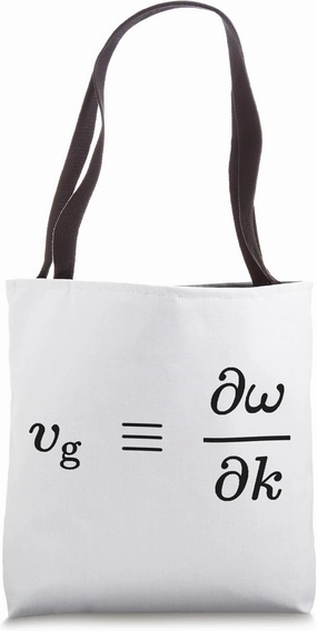 waves group velocity, electrmagnetism, physics and science Tote Bag