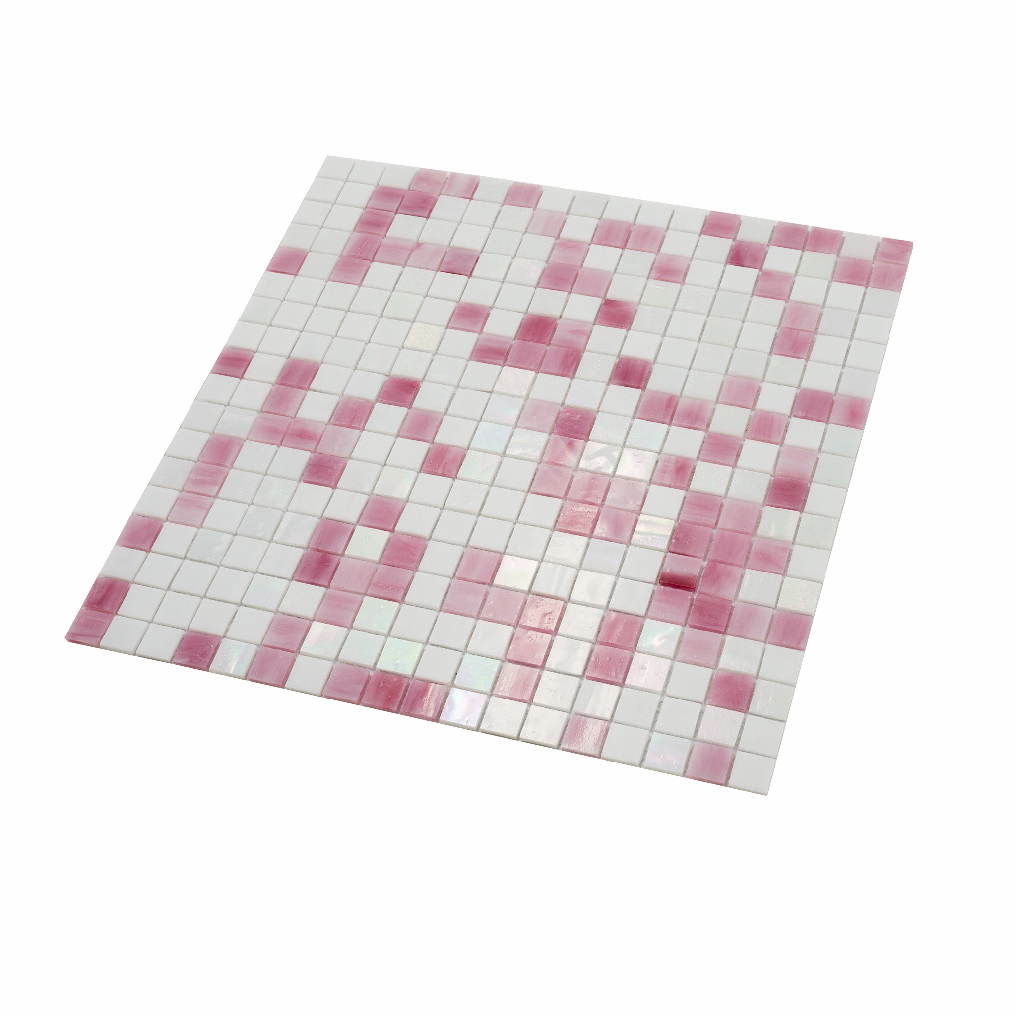 White Soft Pink 12x12 Glossy Uniform Square Glass Mosaic Tile (20 pack, 18.69 sq ft/case)