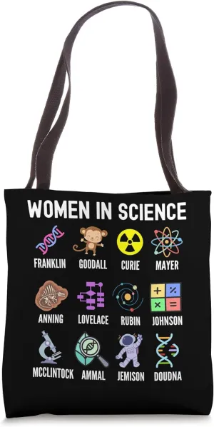Women In Science - Feminist STEM Girls Empowerment Kids Tote Bag