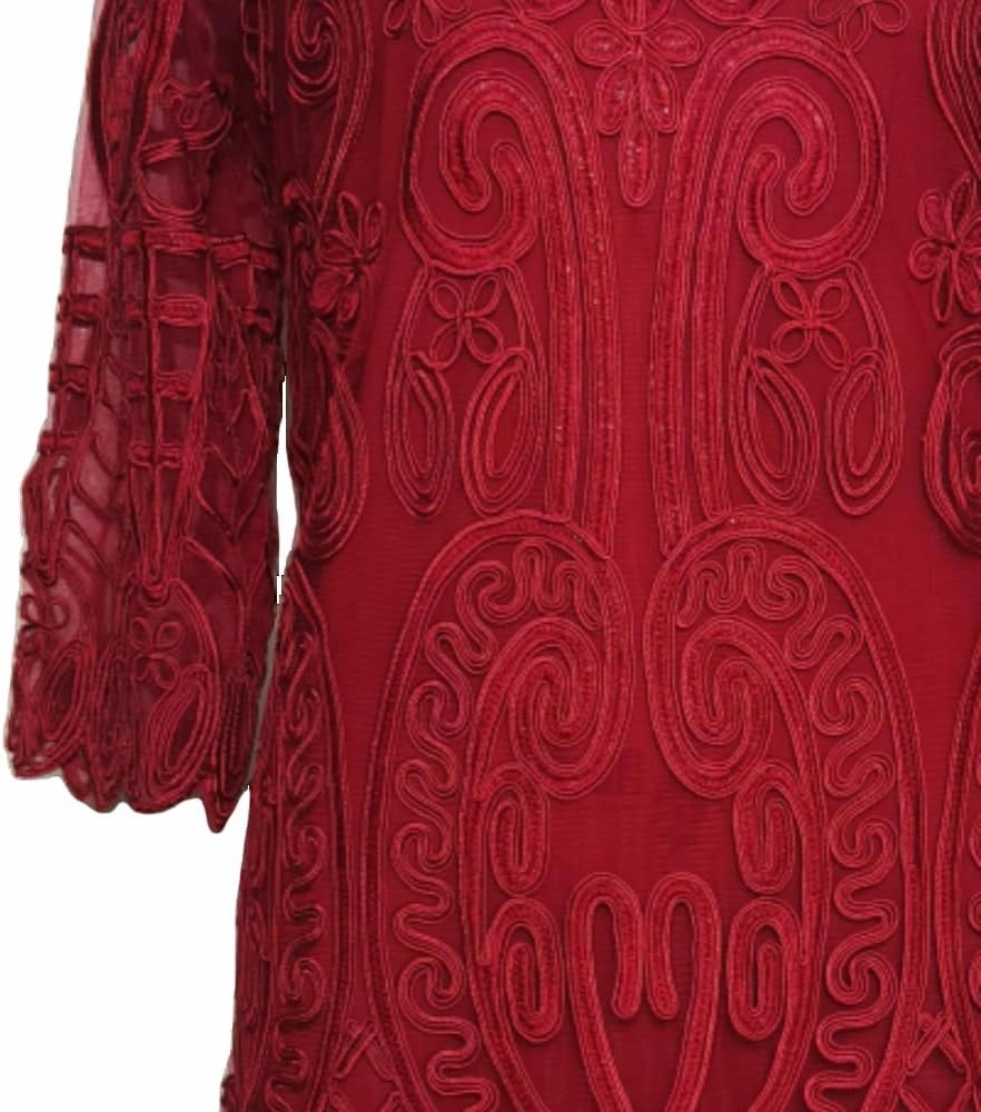 Womens Thread Embroidery Temperament Dress Light Luxury Elegant Short Slim fit Womens Banquet Dress 8910