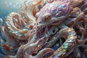 Wooden Jigsaw Puzzles for Adults 500 Piece Octopus Fish Challenging Family Leisure Toys Impossible Hard Difficult Kids Game Artistic Accessories DIY Puzzles for School Supplies