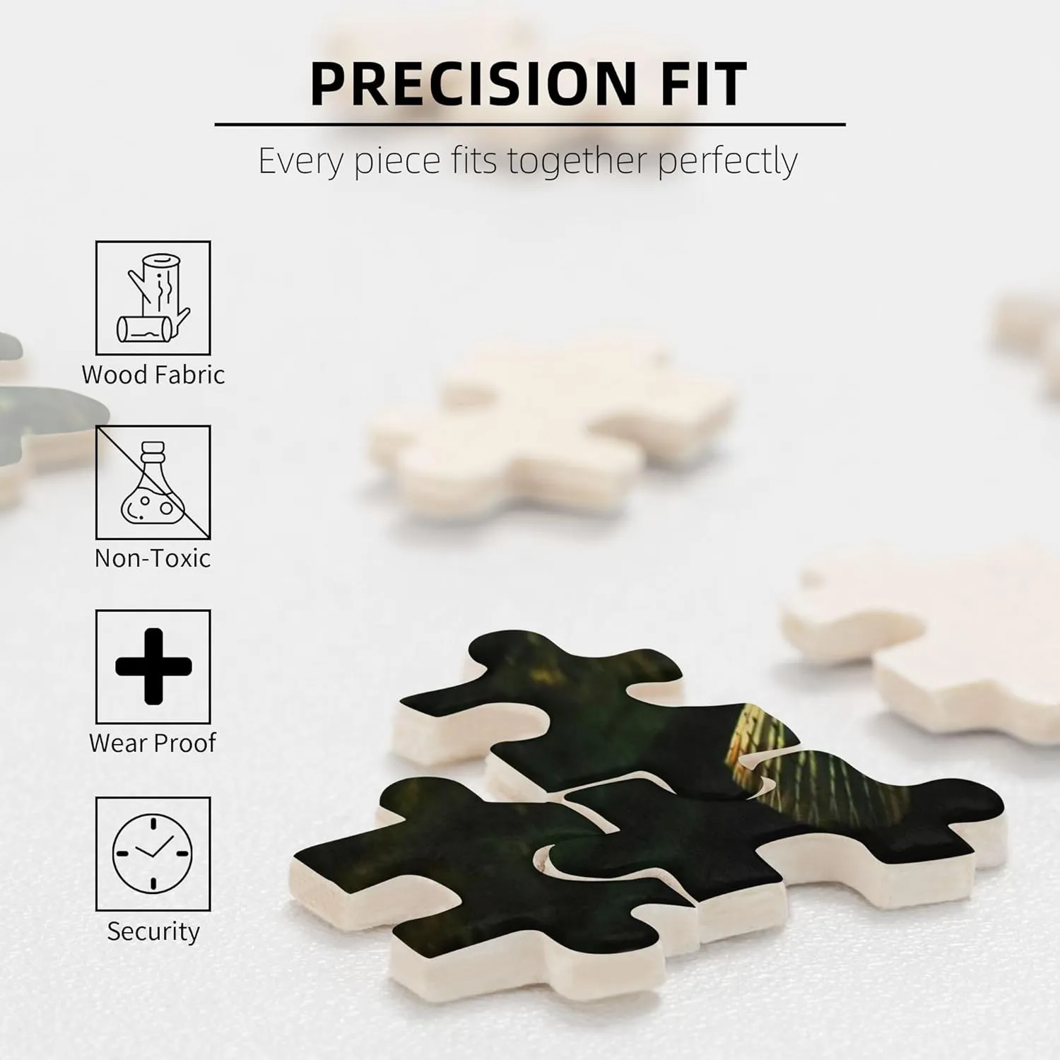 Wooden Puzzles Fish 500 Piece Mother's Day Children's Day Exercise Patience Puzzle Game - Education Intellectual Puzzle Game Toys Gift