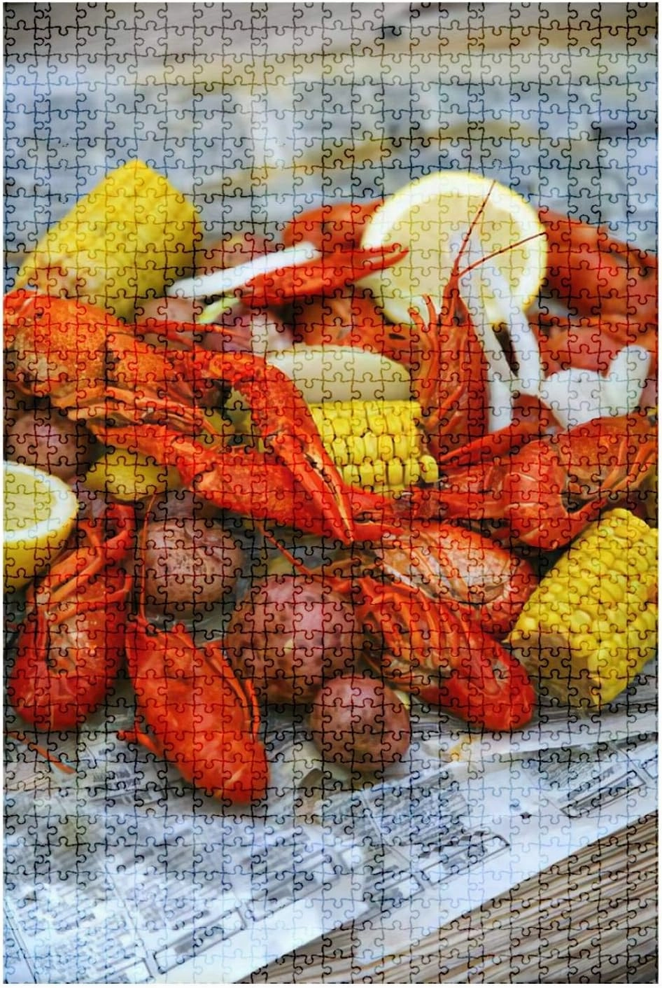 Wooden Jigsaw Puzzle Game Crawfish Boil Seafood Stock Pictures Royalty Free Photos Images 1000 Pieces for Adult Children DIY Toys