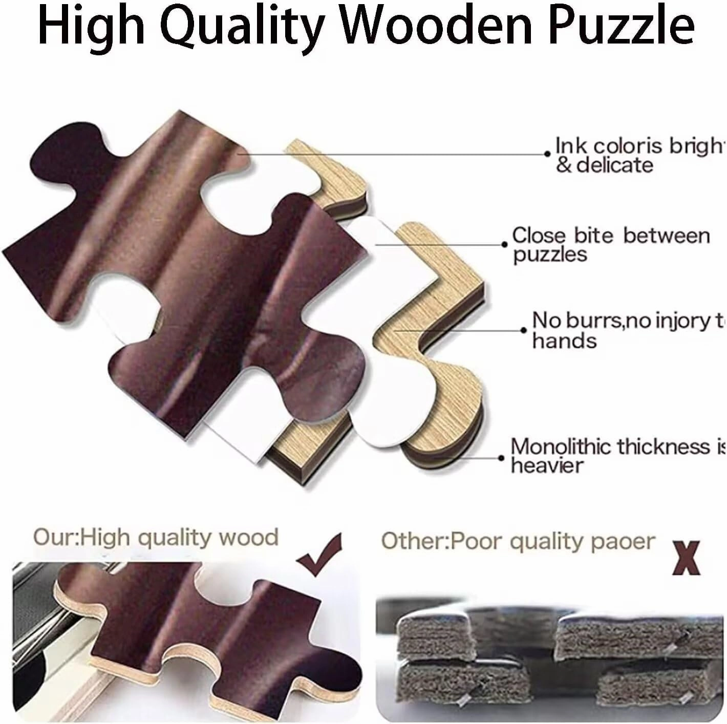 Wooden Puzzles Aquarium Angelfish Game Pieces for Whole Family to use time Home Wall Art or Perfectly Gifts 1000 PCS