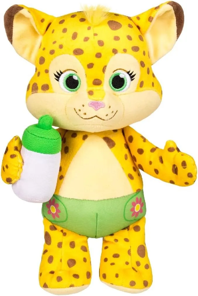 Word Party - Franny 10" Stuffed Plush Snuggle and Play Baby Cheetah with Bottle - from The Netflix Original Series - 18  Months