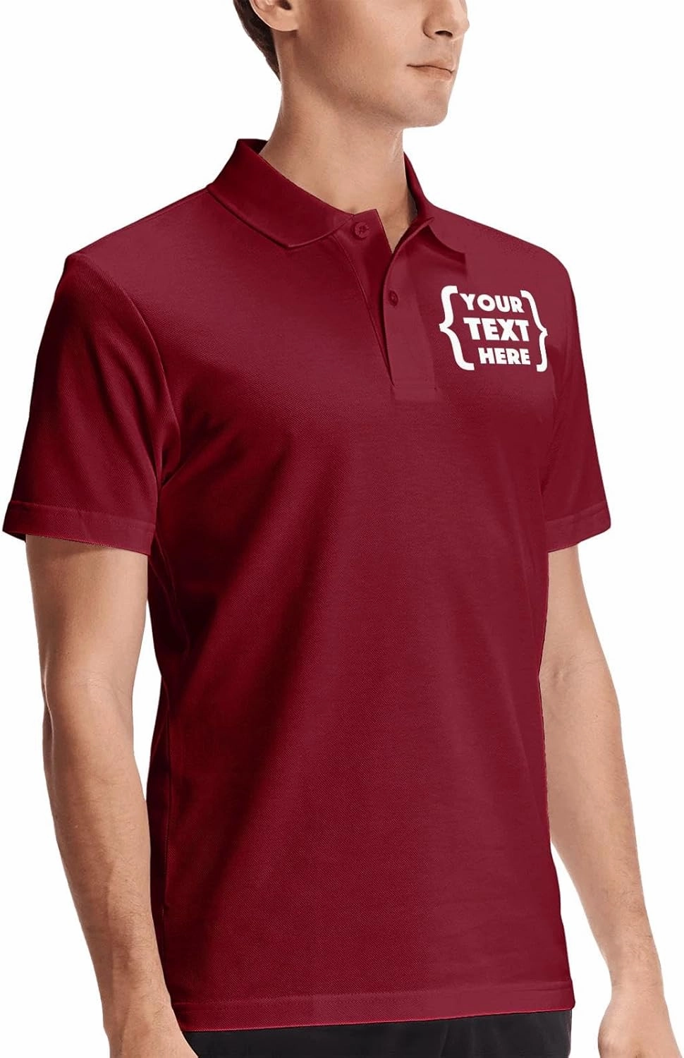 Xiovio Customize® Custom Men's Polo Shirts Golf Jersey Tees | Front·Back Print, Embroidery Personalized with Text & Logo