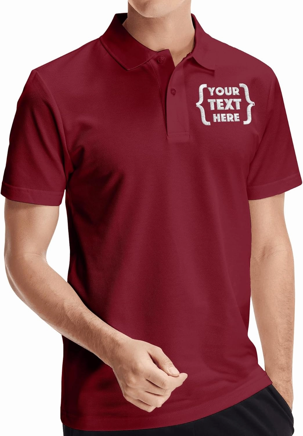 Xiovio Customize® Custom Men's Polo Shirts Golf Jersey Tees | Front·Back Print, Embroidery Personalized with Text & Logo
