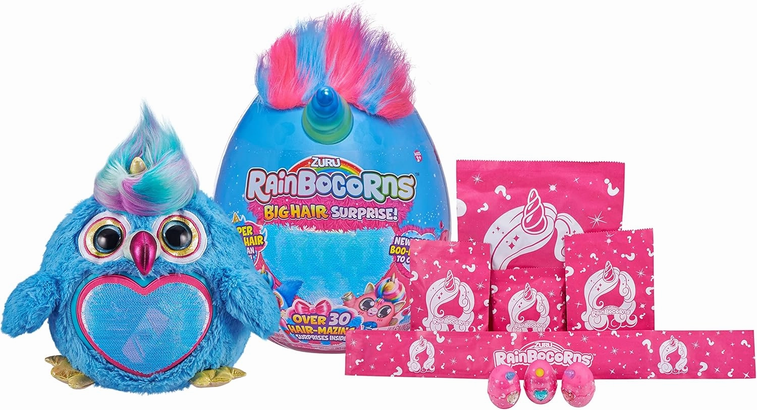 ZURU Rainbocorns - Plush Big Hair Surprise Series 1 - Toucan